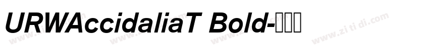 URWAccidaliaT Bold字体转换